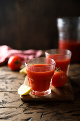 Traditional homemade Bloody Mary cocktail