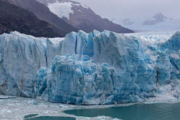 Ice cave view at Perito Moreno Glacier in Los Glaciers National park, Patagonia Argentina, Santa Cruz Province, Argentina