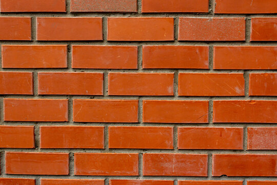 Architecture. Home design. Red brick wall background. Red brick wall background texture with high resolution details. Red brick background widescreen. The design of the office.
