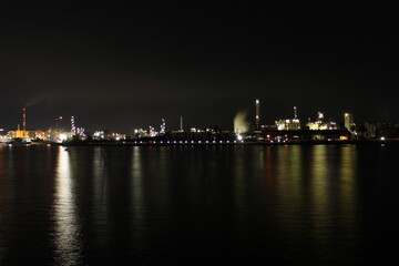 Fototapeta na wymiar 周南コンビナートの夜景！日本11大工場夜景都市の写真