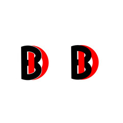 bd db b d initial letter logo