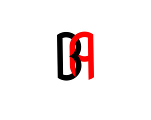 ba ab b a initial letter logo