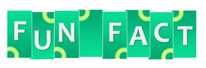 Fun Fact Turquoise Green Rounded Squares Horizontal 