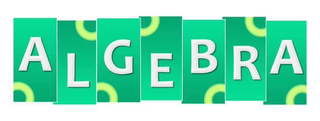 Algebra Turquoise Green Rounded Squares Horizontal 