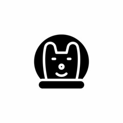Dog  icon in vector. Logotype
