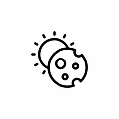 Obraz premium Eclipse icon in vector. Logotype