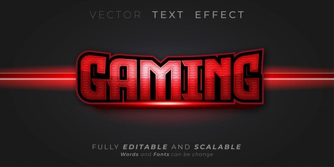 Editable text effect Gaming text style concept © GatotkacaArt
