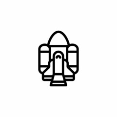Space Shuttle icon in vector. Logotype