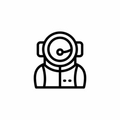 Astronaut icon in vector. Logotype
