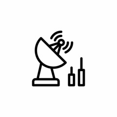 Satellite Transmitter icon in vector. Logotype