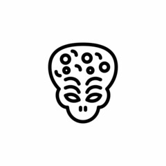 Alien icon in vector. Logotype