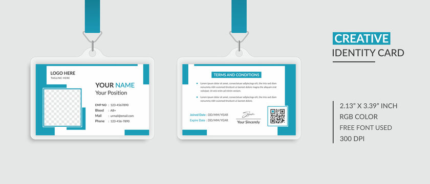 Office Employee ID Card Design for Your Company
