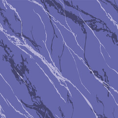 Marble texture vector seamless pattern. Color of the year 2022 - very peri 17-3938 pantone.