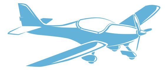 Vintage air fighter. Propeller airplane with fixed wings