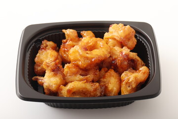 ヤリイカの唐揚げ　(四川風)