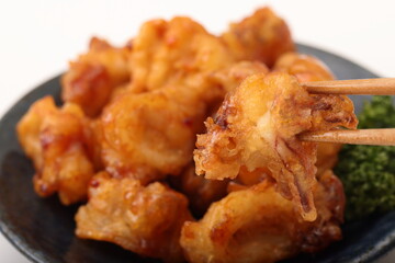 ヤリイカの唐揚げ　(四川風)