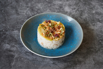 a mediterranean food healthy composed design