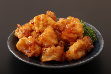 ヤリイカの唐揚げ　(四川風)