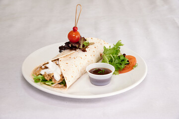 a mediterranean food healthy composed design