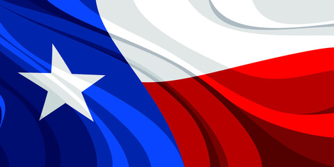 Texas state flag of the United States of America