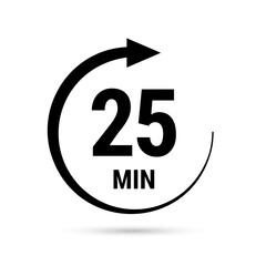 Isolated illustration with timer.