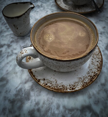 Leisurely coffee in a cafe in Beckenham