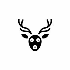 Moose icon in vector. Logotype