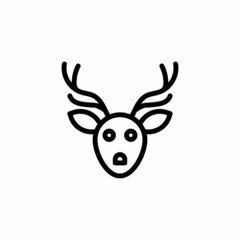 Moose icon in vector. Logotype