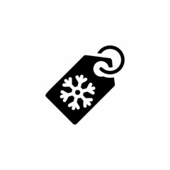 Christmas Tag icon in vector. Logotype