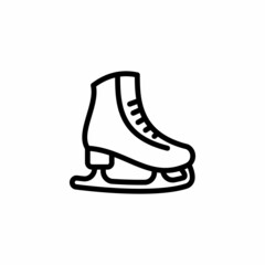 Ice Skating Shoes icon in vector. Logotype
