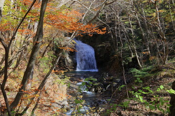 栃木県龍王峡、堅琴の滝