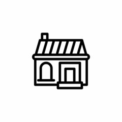 Merry Christmas House icon in vector. Logotype