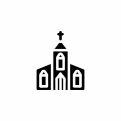 Church icon in vector. Logotype