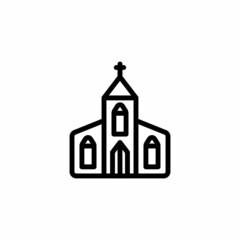Church icon in vector. Logotype