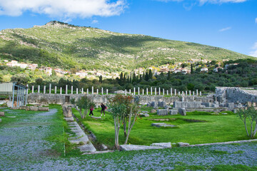 Ancient Greece. Ancient Messene, one of the most important cities of antiquity. Kalamata, Greece