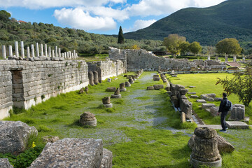 Ancient Greece. Ancient Messene, one of the most important cities of antiquity. Kalamata, Greece