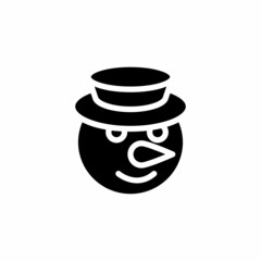 Snowman icon in vector. Logotype
