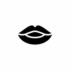 Lips icon in vector. Logotype