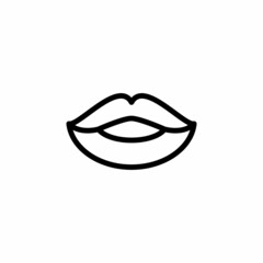 Lips icon in vector. Logotype