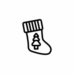 Christmas Sock icon in vector. Logotype