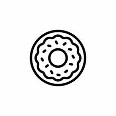 Donut icon in vector. Logotype