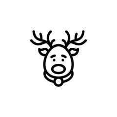 Deer icon in vector. Logotype