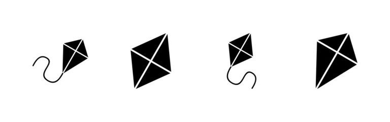 Kite icons set. kite sign and symbol