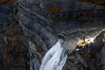 Fototapeta na wymiar Waterfall in the Basque Country