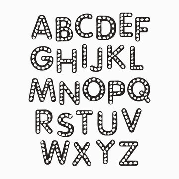 alphabet isolated icons