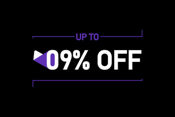 Up to 9% off, Up to 9% Discount, label sign up to 9% off, Banner Add, Special Offer add