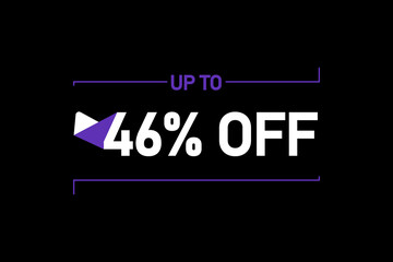 Up to 46% off, Up to 46% Discount, label sign up to 46% off, Banner Add, Special Offer add