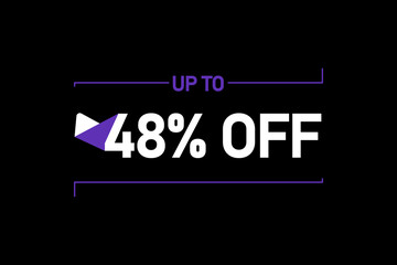 Up to 48% off, Up to 48% Discount, label sign up to 48% off, Banner Add, Special Offer add