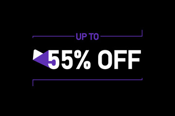 Up to 55% off, Up to 55% Discount, label sign up to 55% off, Banner Add, Special Offer add