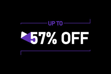 Up to 57% off, Up to 57% Discount, label sign up to 57% off, Banner Add, Special Offer add
